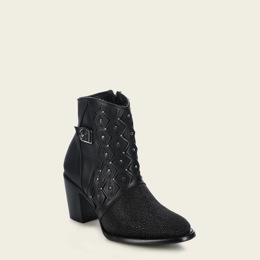 4V15MA - Cuadra black western cowgirl boots for women