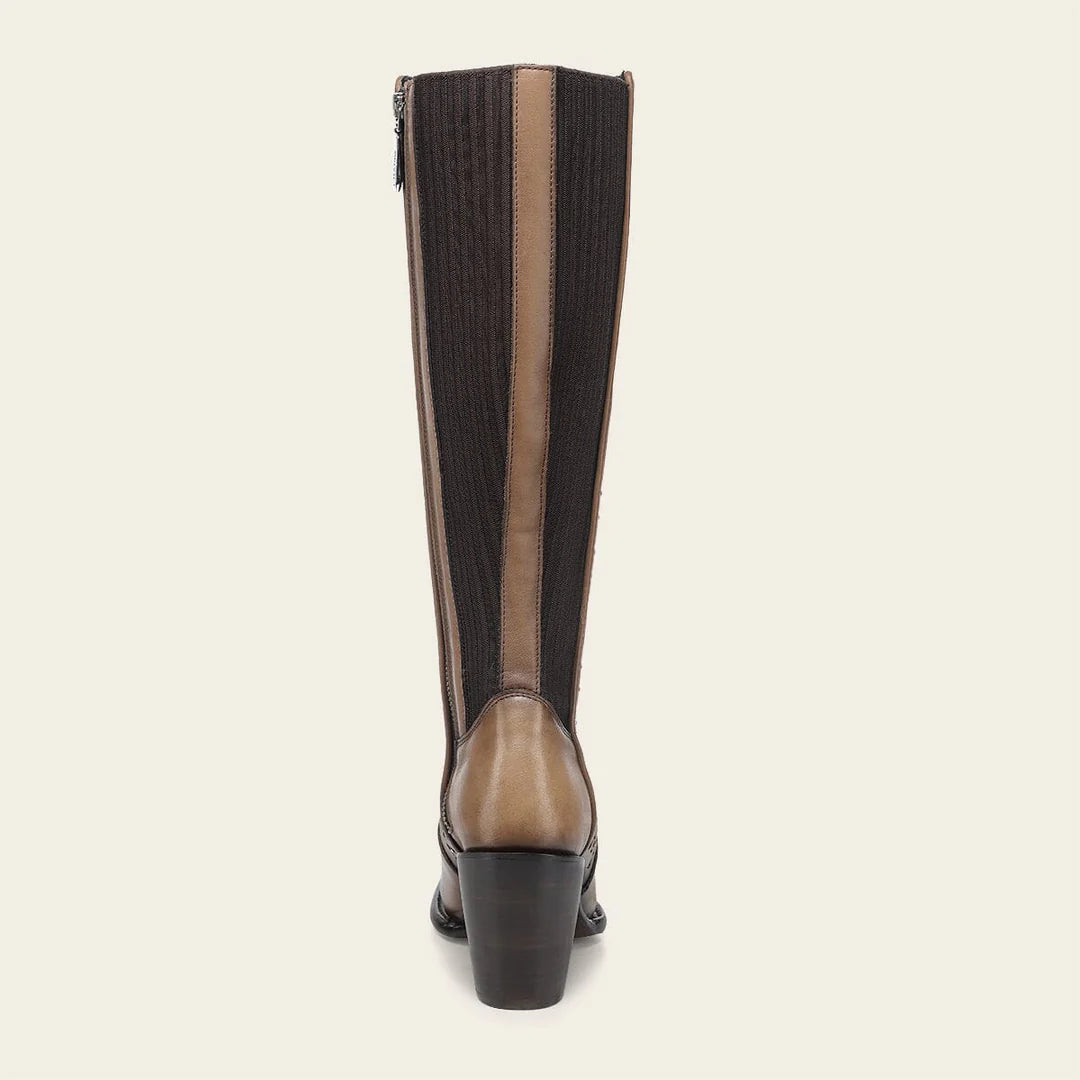Cuadra brown western cowgirl leather boots for women