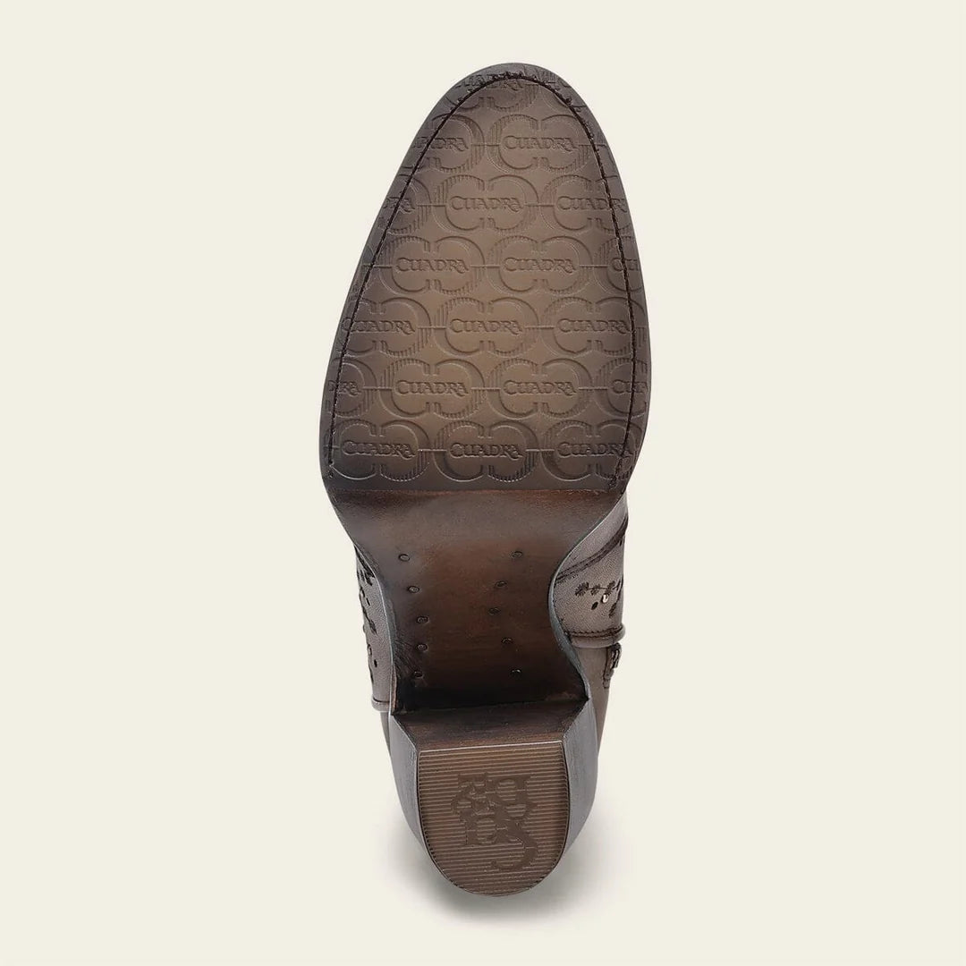 4V24RS - Cuadra almond western cowgirl leather boots for women