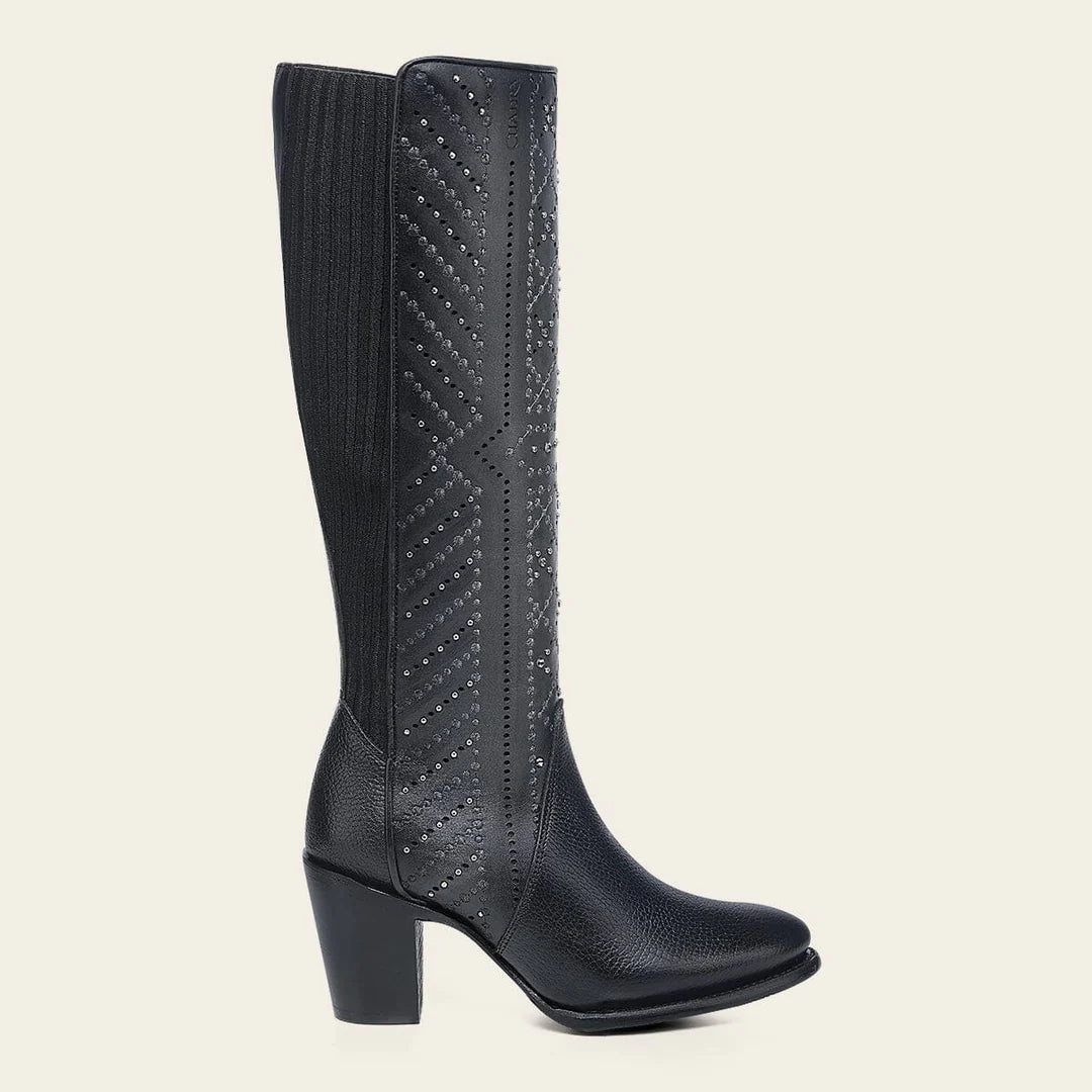 Cuadra brown western cowgirl leather boots for women