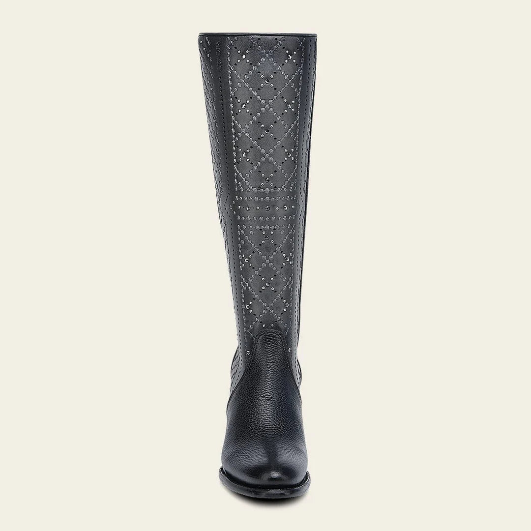 Cuadra brown western cowgirl leather boots for women