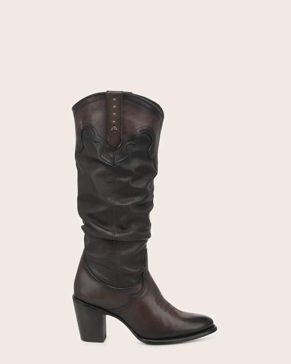4V29RS - Cuadra Brown Slouch Cowgirl Knee-High Boots for Women