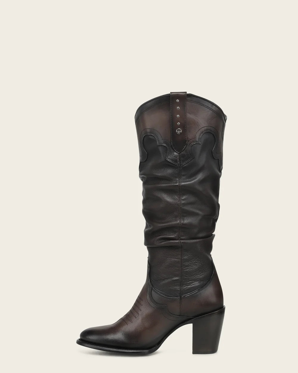 4V29RS - Cuadra Brown Slouch Cowgirl Knee-High Boots for Women