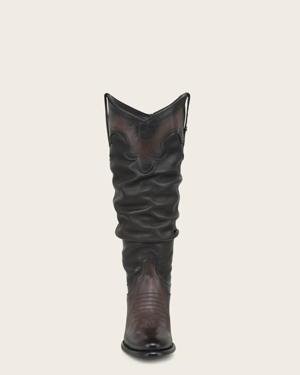 4V29RS - Cuadra Brown Slouch Cowgirl Knee-High Boots for Women
