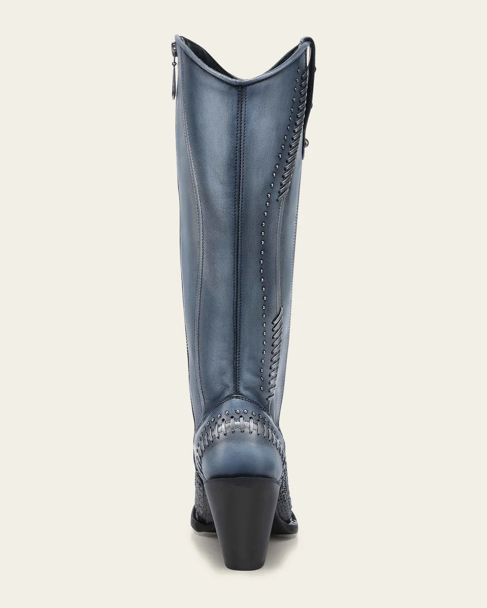 4W21PM - Cuadra blue python boots for women