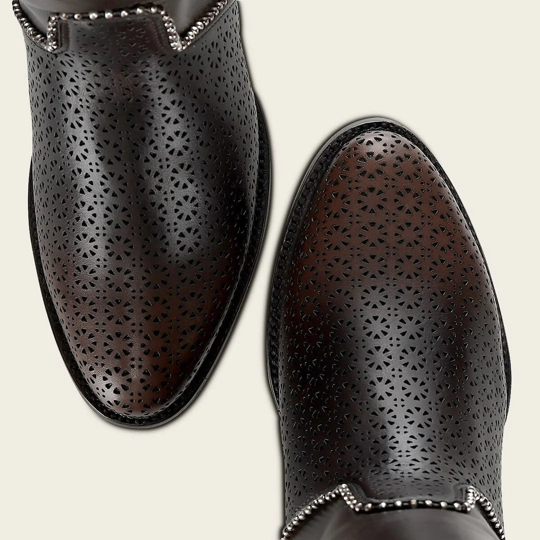 4X04RS - Cuadra brown casual fashion leather strapped tall boots for women