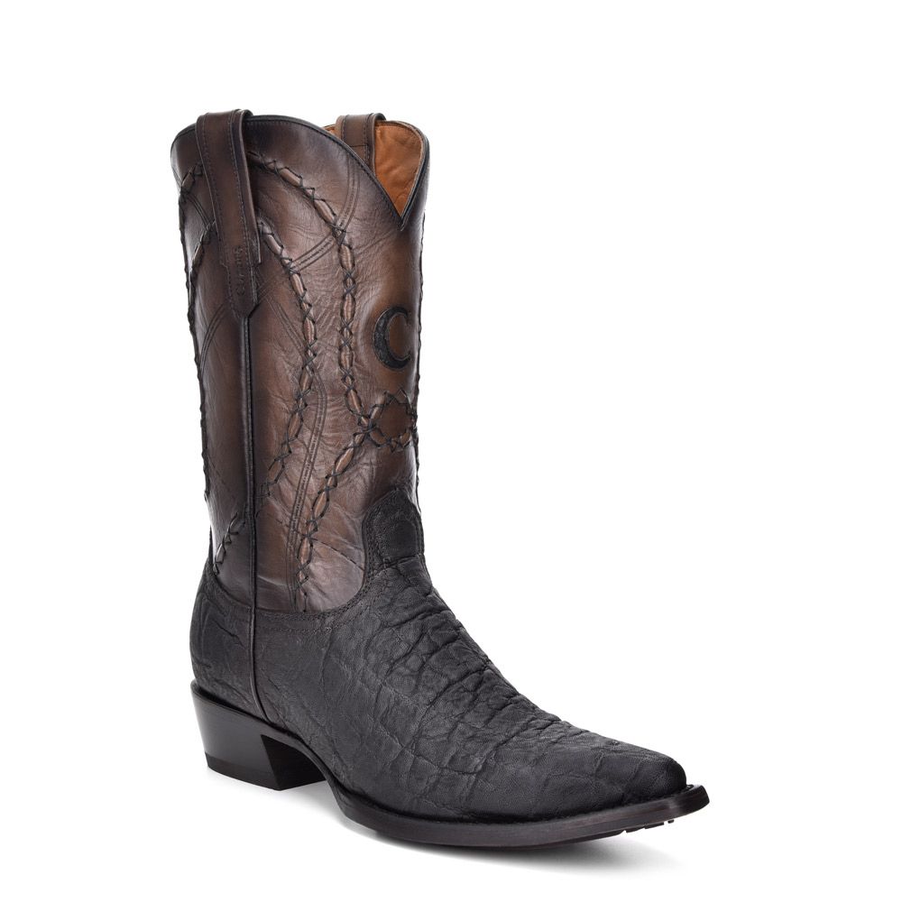 4B03EL - Cuadra black western cowboy elephant boots for men-CUADRA-Kuet-Cuadra-Boots