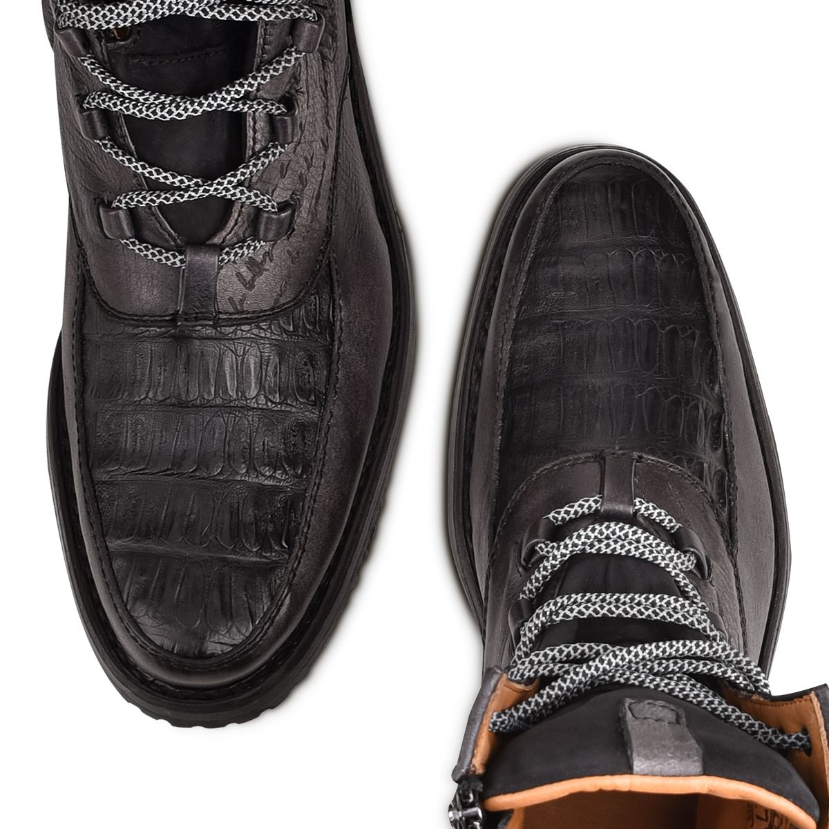 4D09FY - Cuadra black casual vintage fashion fuscus ankle booties for men.-Kuet.us