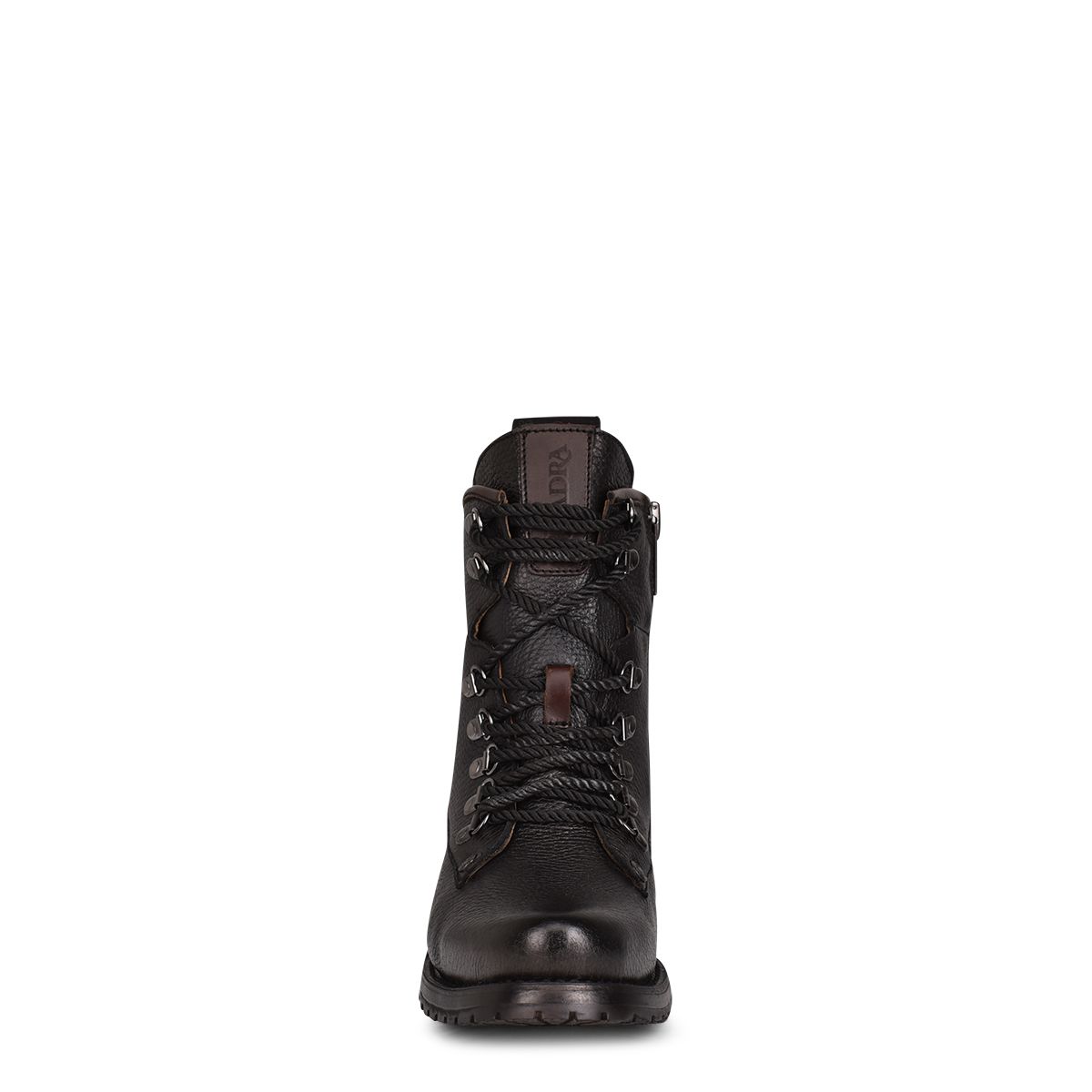 4D10VE - Cuadra black casual vintage fashion deerskin ankle booties for men-Kuet.us