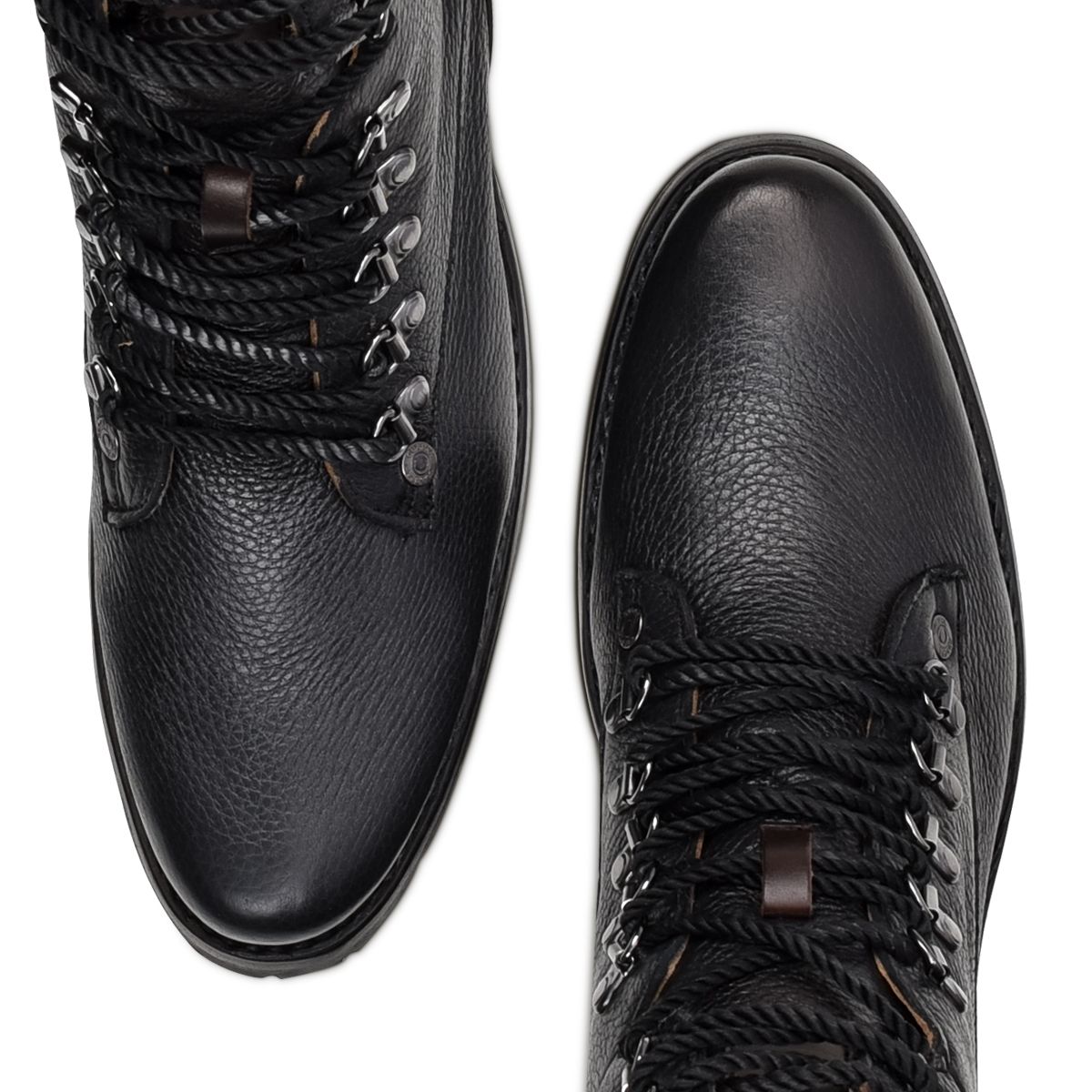 4D10VE - Cuadra black casual vintage fashion deerskin ankle booties for men-Kuet.us