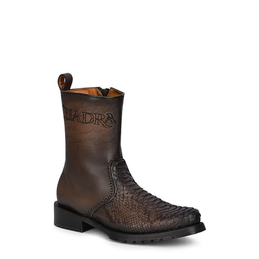 4D15PH - Cuadra brown fashion cowboy working python anke boots for men-Kuet.us