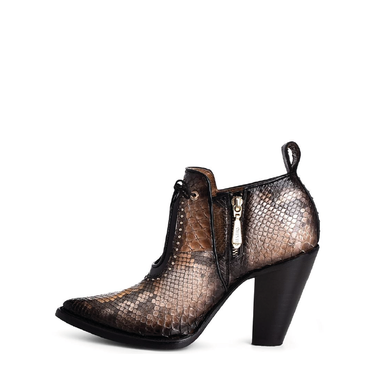 4I05PH - Cuadra ocre fashion Paris Texas python ankle booties for women-Kuet.us
