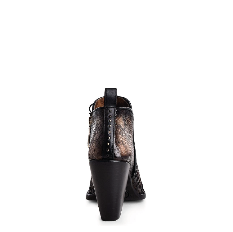 4I05PH - Cuadra ocre fashion Paris Texas python ankle booties for women-CUADRA-Kuet-Cuadra-Boots