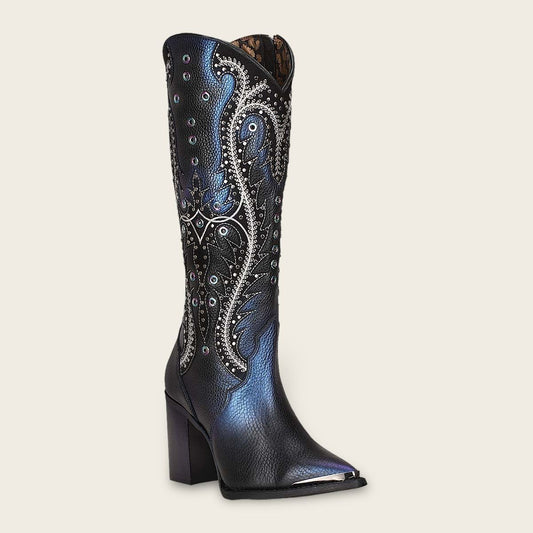 4I09RS - Cuadra black western cowgirl boots for women