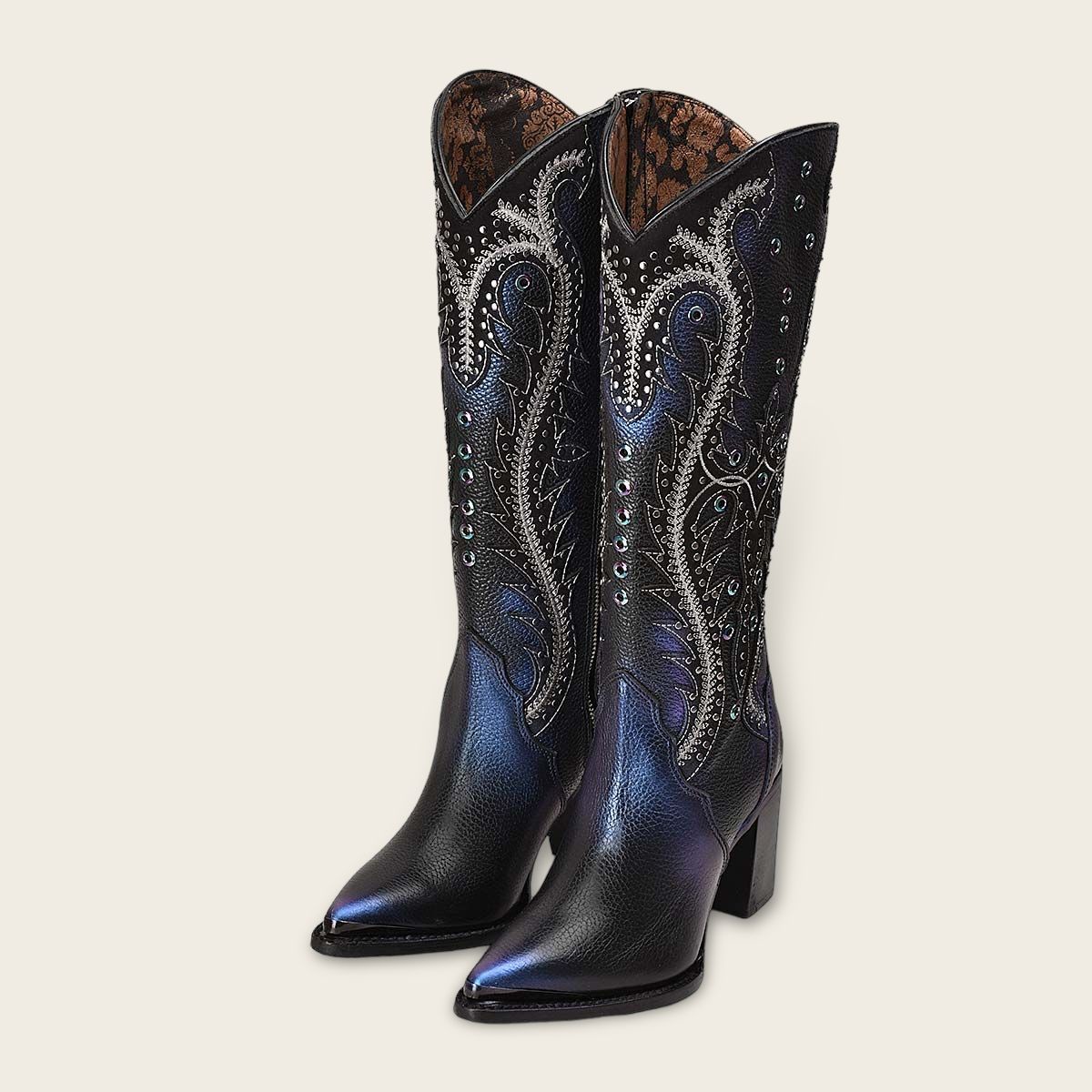 4I09RS - Cuadra black western cowgirl boots for women