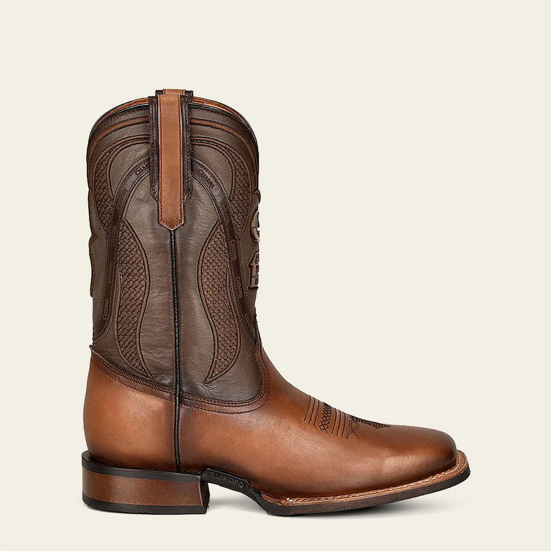 4L01RS - Cuadra Sand Cowboy Rodeo Cowhide Leather Boots for Men