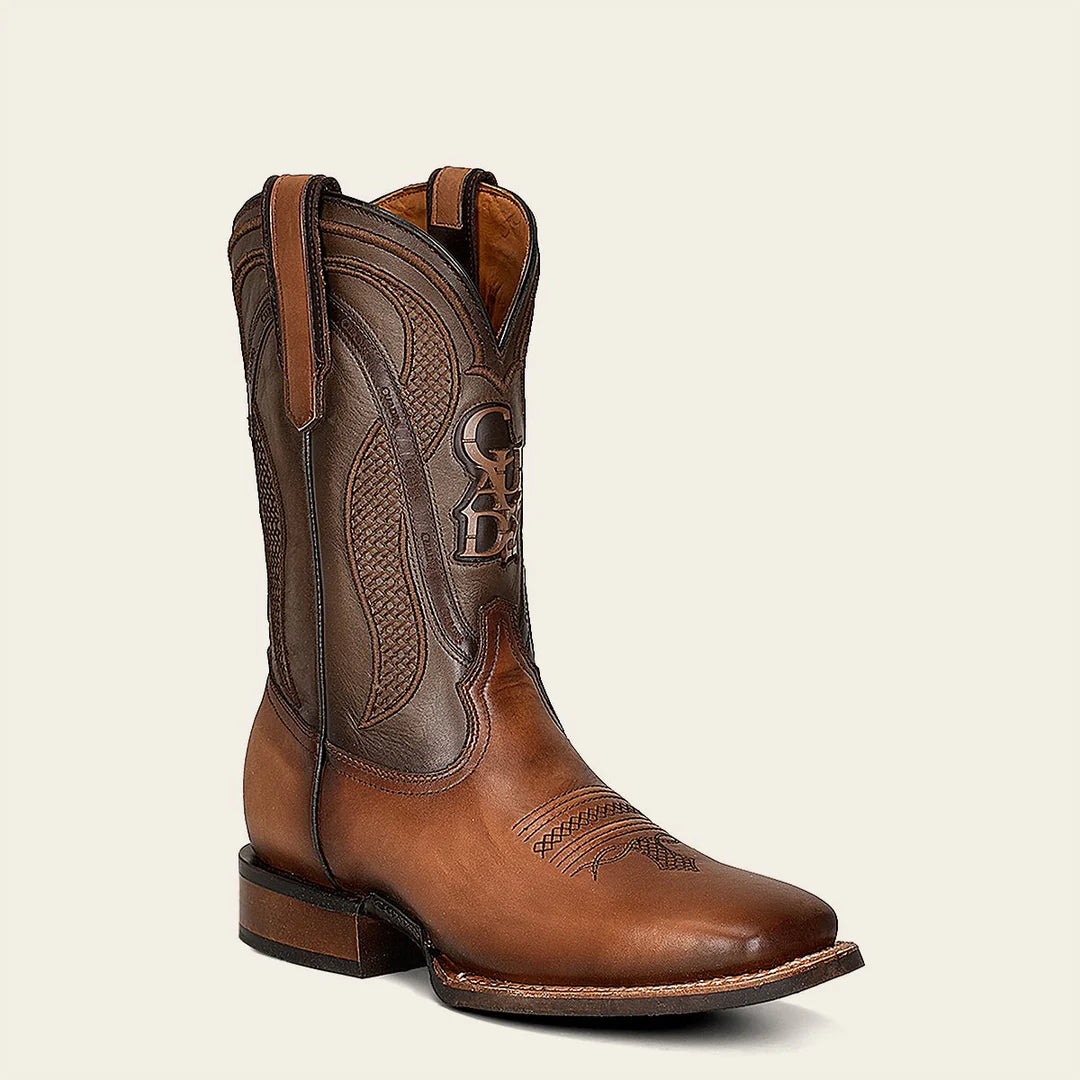 4L01RS - Cuadra Sand Cowboy Rodeo Cowhide Leather Boots for Men