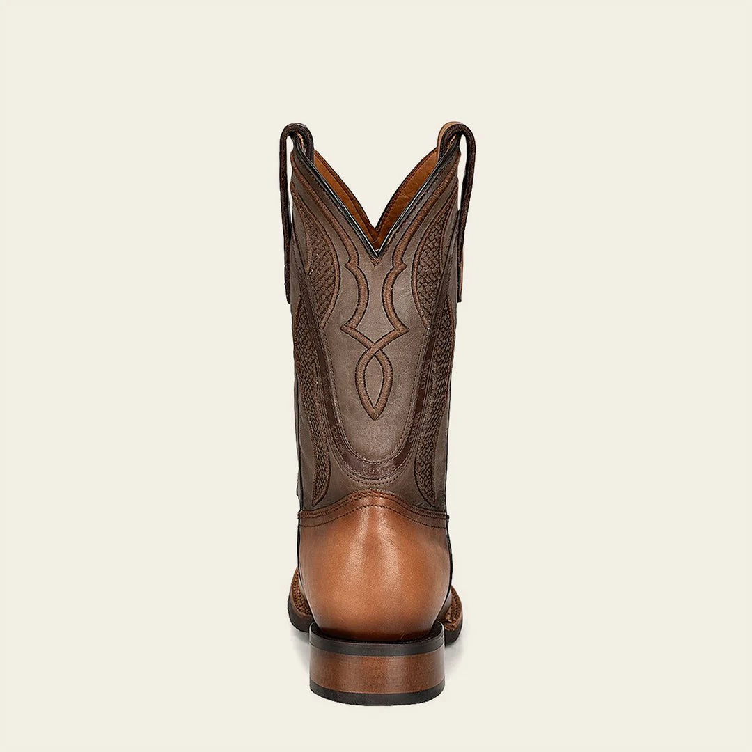4L01RS - Cuadra Sand Cowboy Rodeo Cowhide Leather Boots for Men