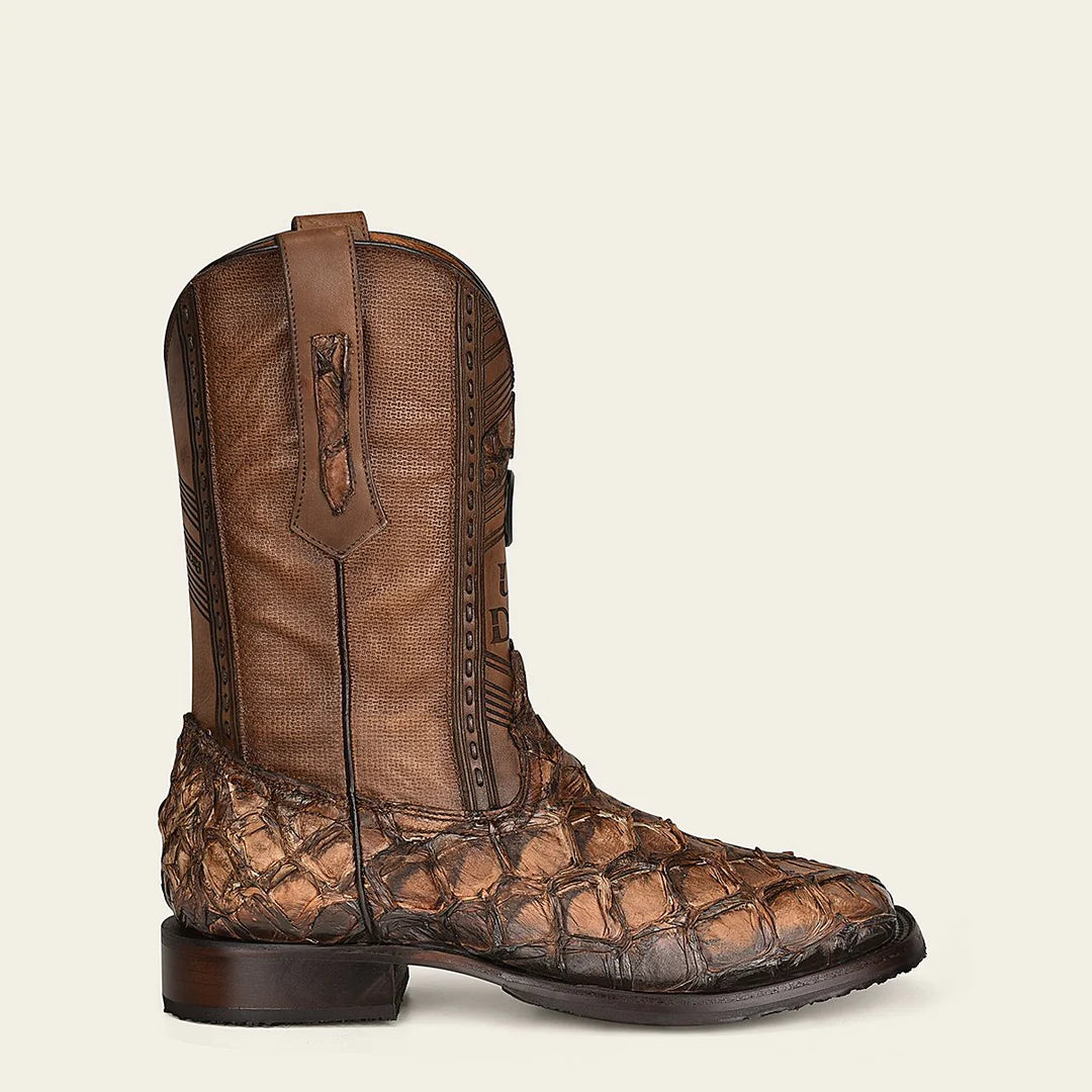 4L04PI - Cuadra honey cowboy rodeo pirarucu skin boots for men – Kuet.us