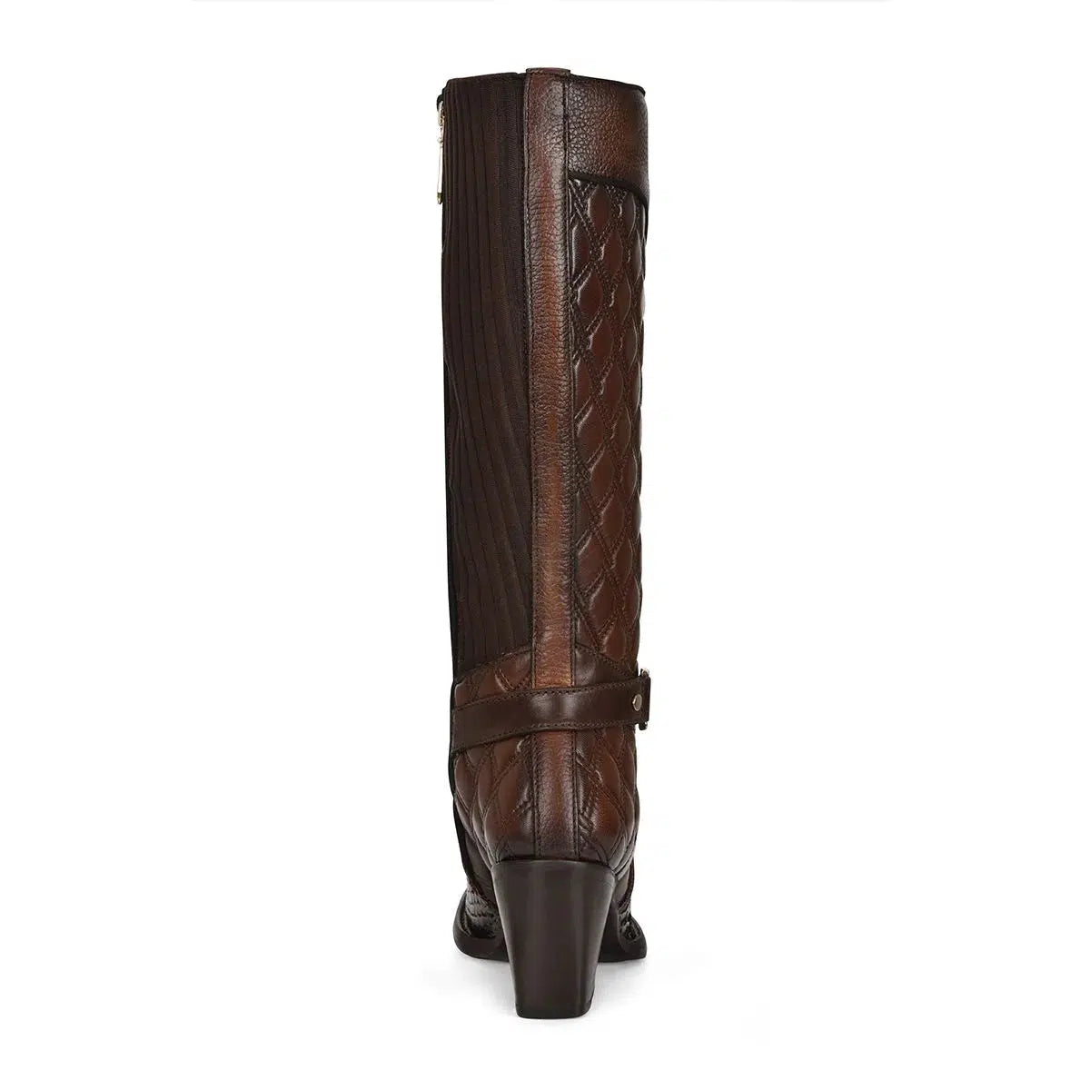 4P05PH - Cuadra brown western cowgirl python skin strapped boots for women-Kuet.us