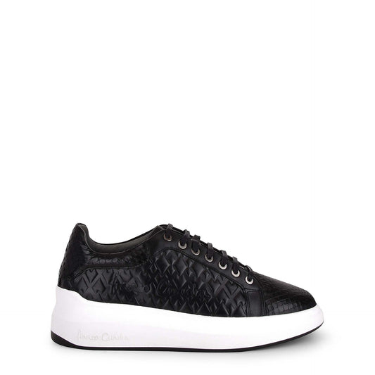 4P3PMTS - Cuadra black casual fashion python leather sneakers for women-Kuet.us