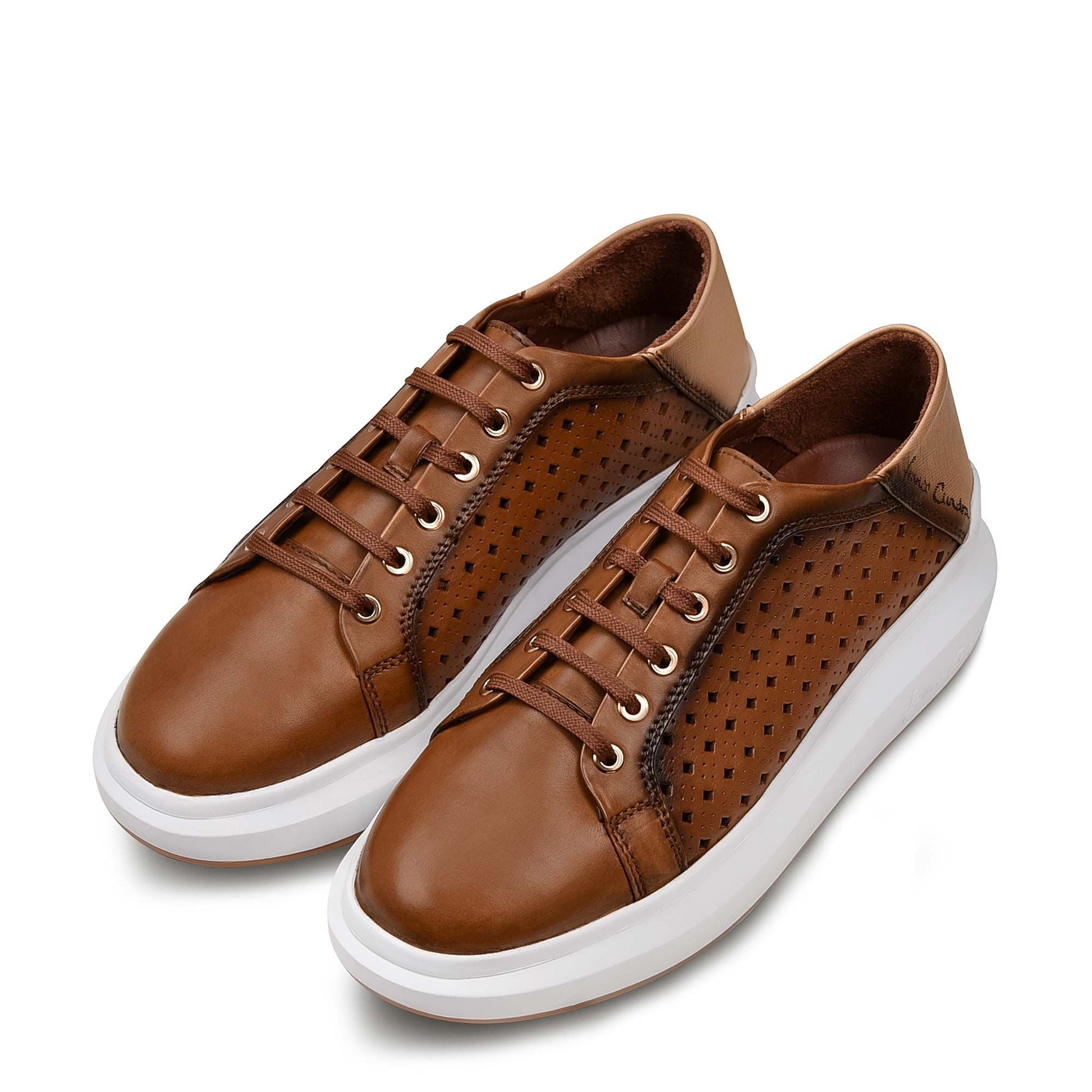 4P6TVDS - Cuadra tan casual fashion leather sneaker shoes for women-Kuet.us