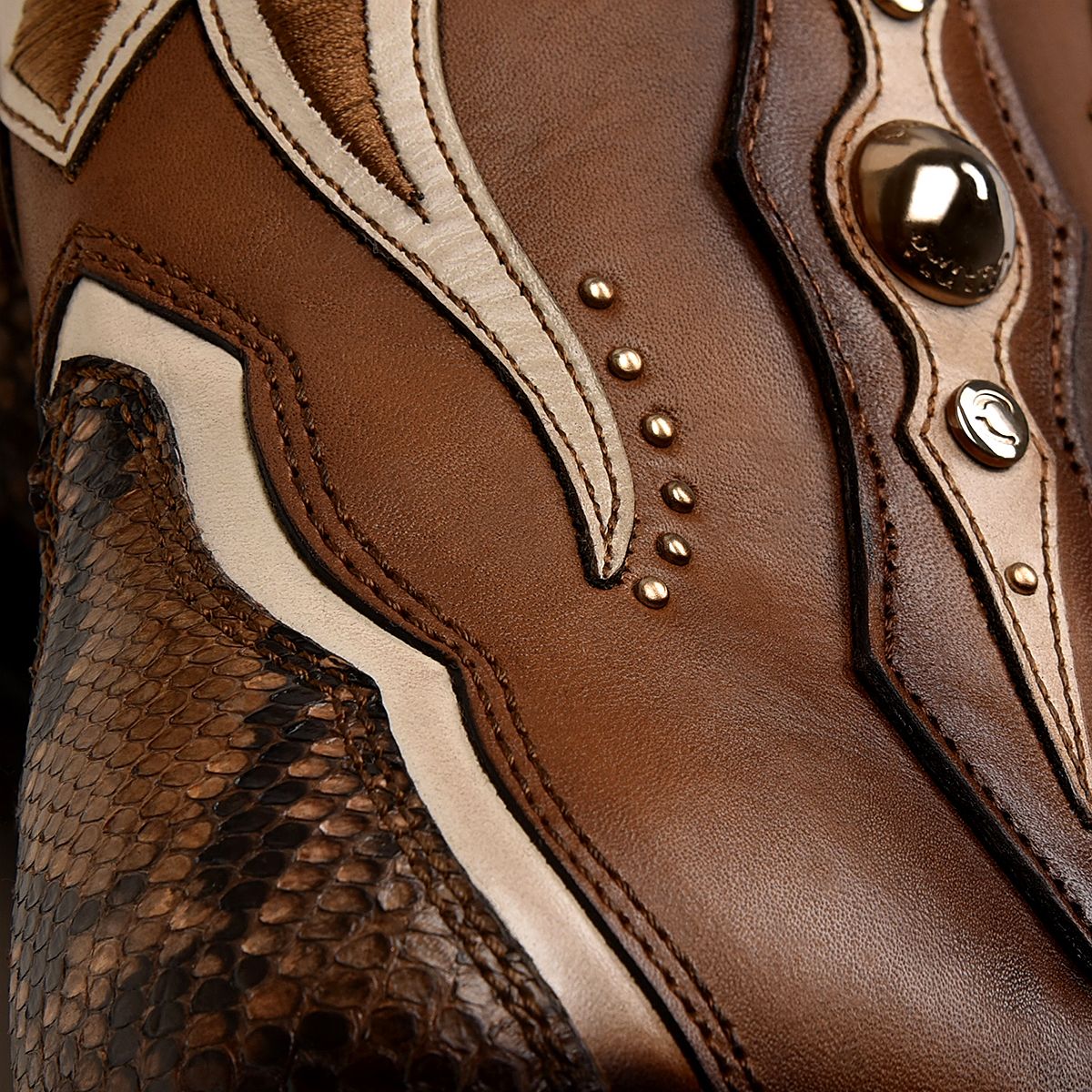 4Q06PH - Cuadra honey fashion python skin ankle boots for women-CUADRA-Kuet-Cuadra-Boots