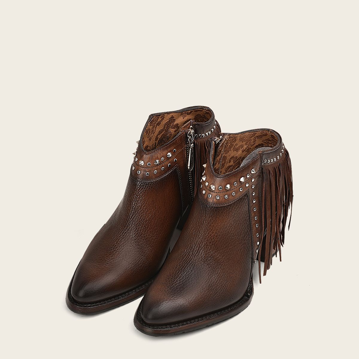 4Q10RS - Cuadra chocolate western cowgirl boots for women