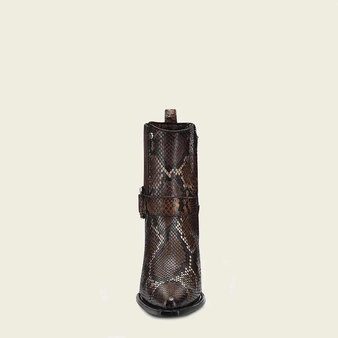 4W02PH - Cuadra brown western cowgirl python boots for women