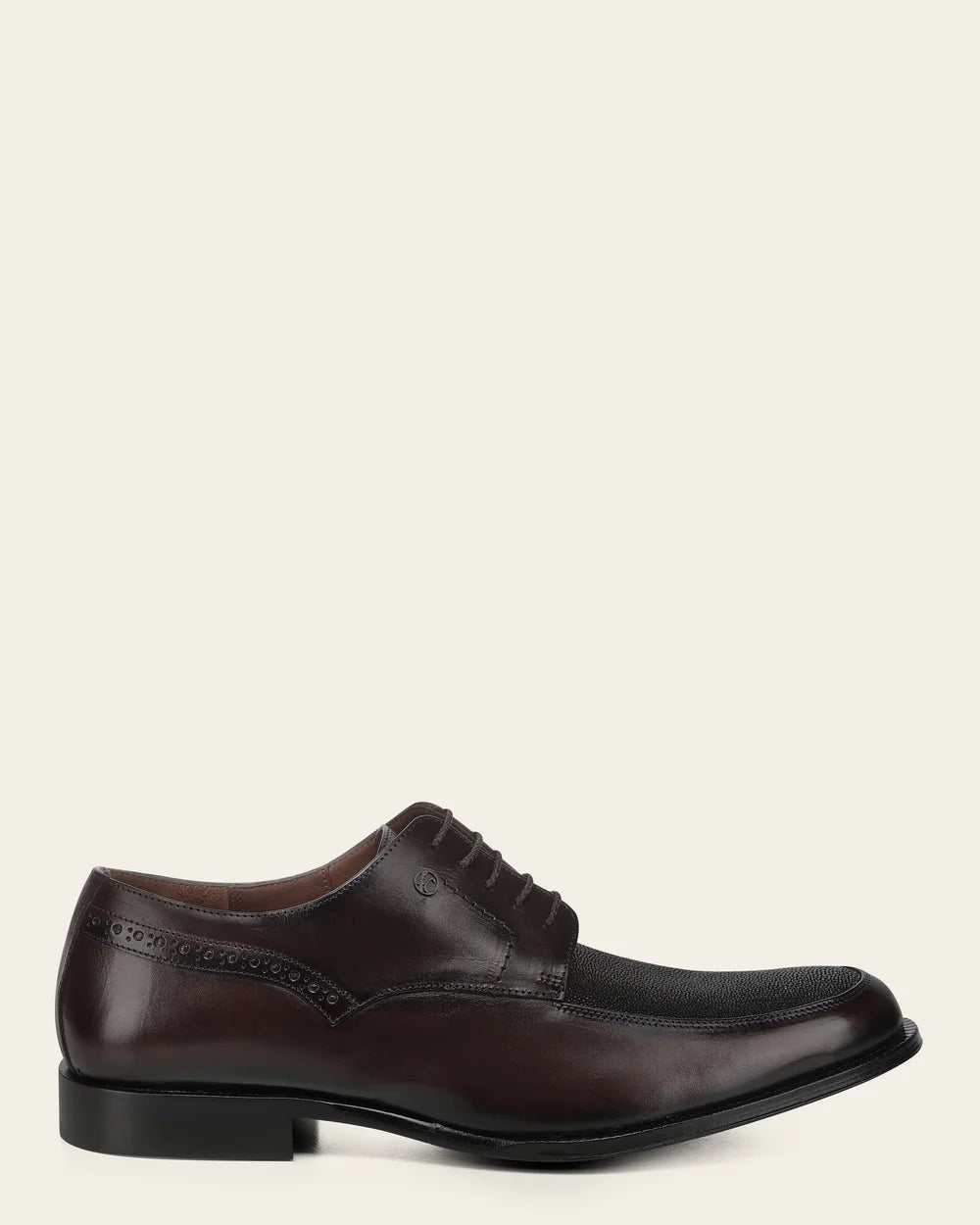 52UMTBI - Franco Cuadra brown stingray and calfskin derby dress shoes for men