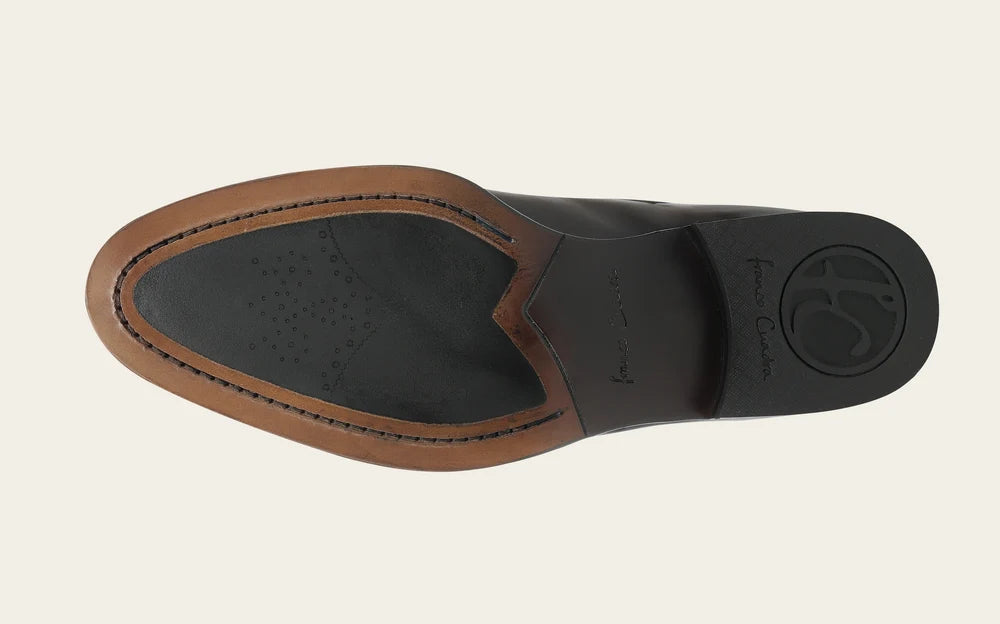 52UMTBI - Franco Cuadra brown stingray and calfskin derby dress shoes for men