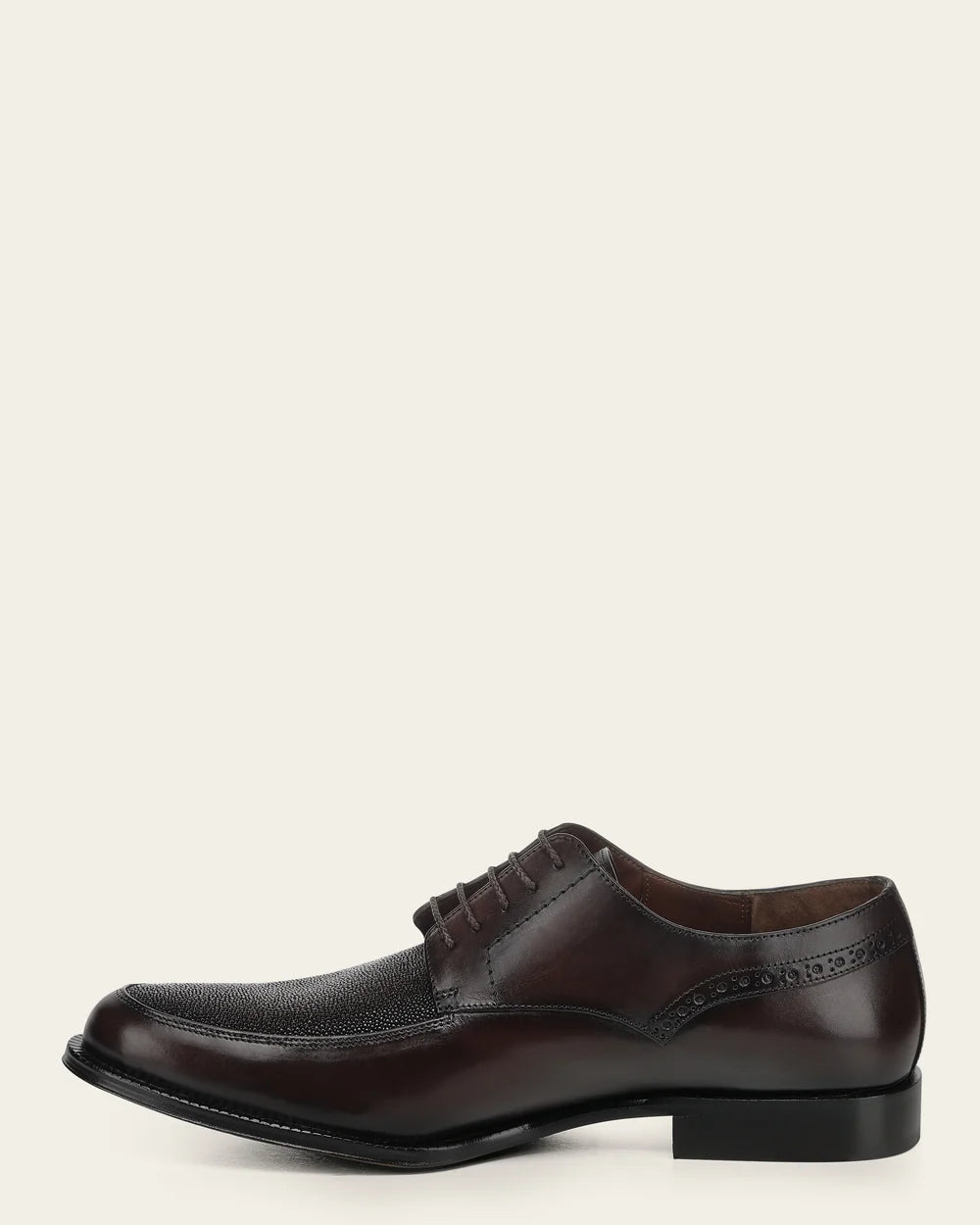 52UMTBI - Franco Cuadra brown stingray and calfskin derby dress shoes for men