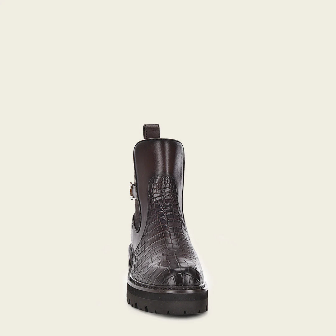 57WMPTS - Franco Cuadra Brown Casual Fashion Moreletti Leather Combat