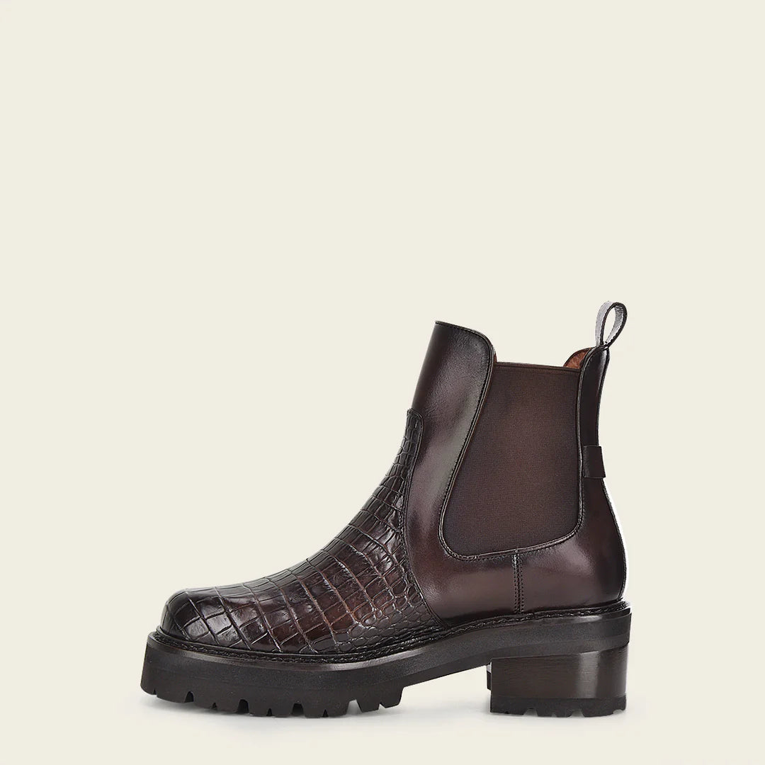 57WMPTS - Franco Cuadra Brown Casual Fashion Moreletti Leather Combat