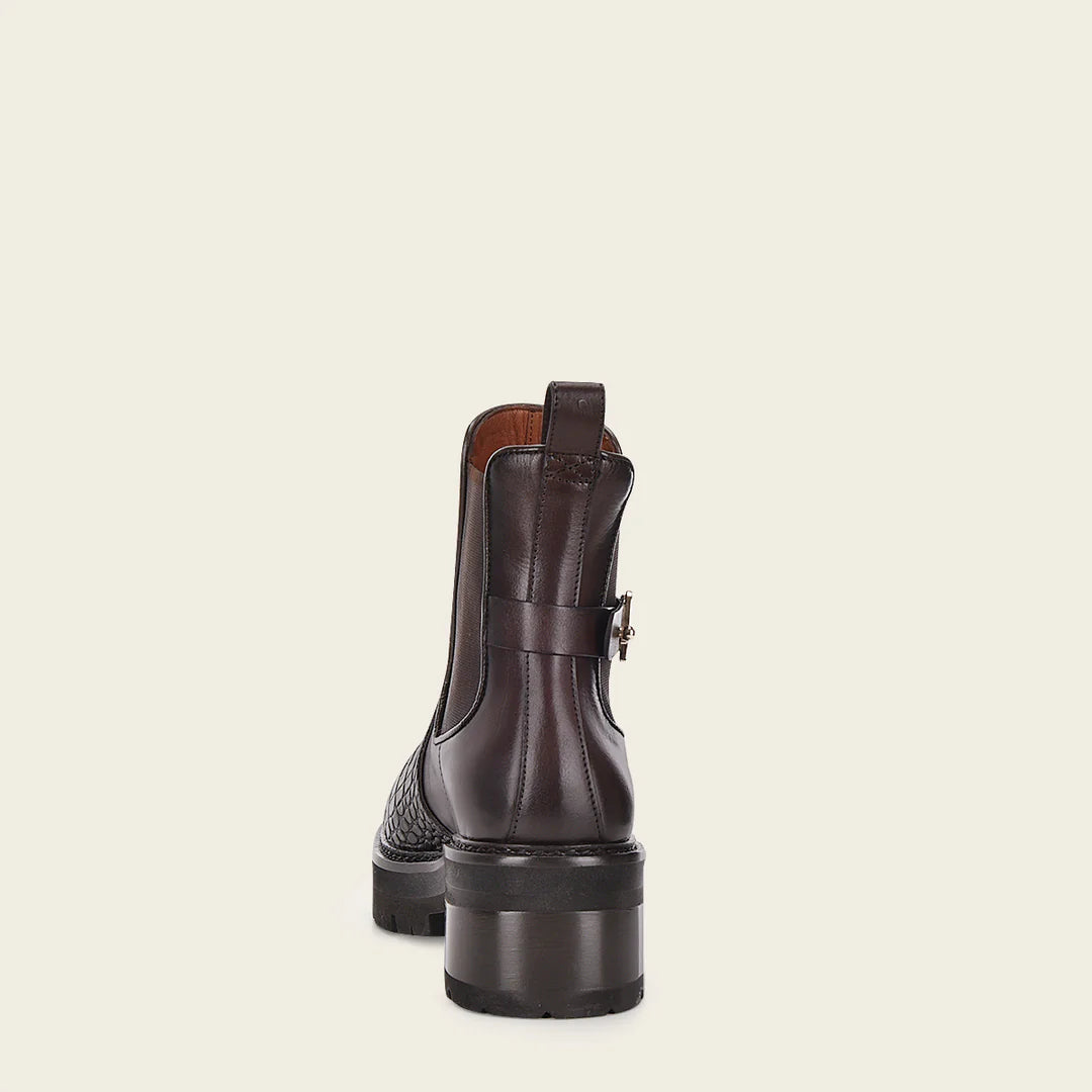 57WMPTS - Franco Cuadra Brown Casual Fashion Moreletti Leather Combat