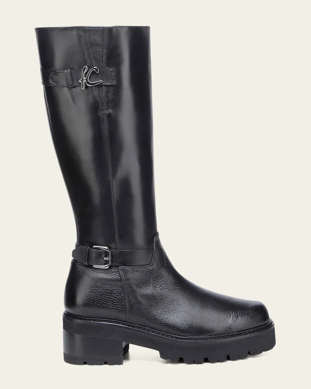 60WVNTS - Franco Cuadra black riding boots for women