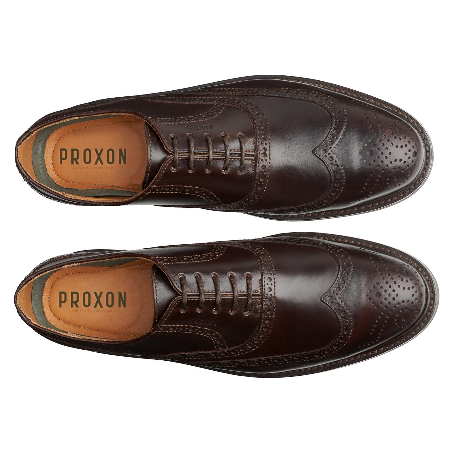 STEEL TOE OXFORD SHOE PILOT - BROWN