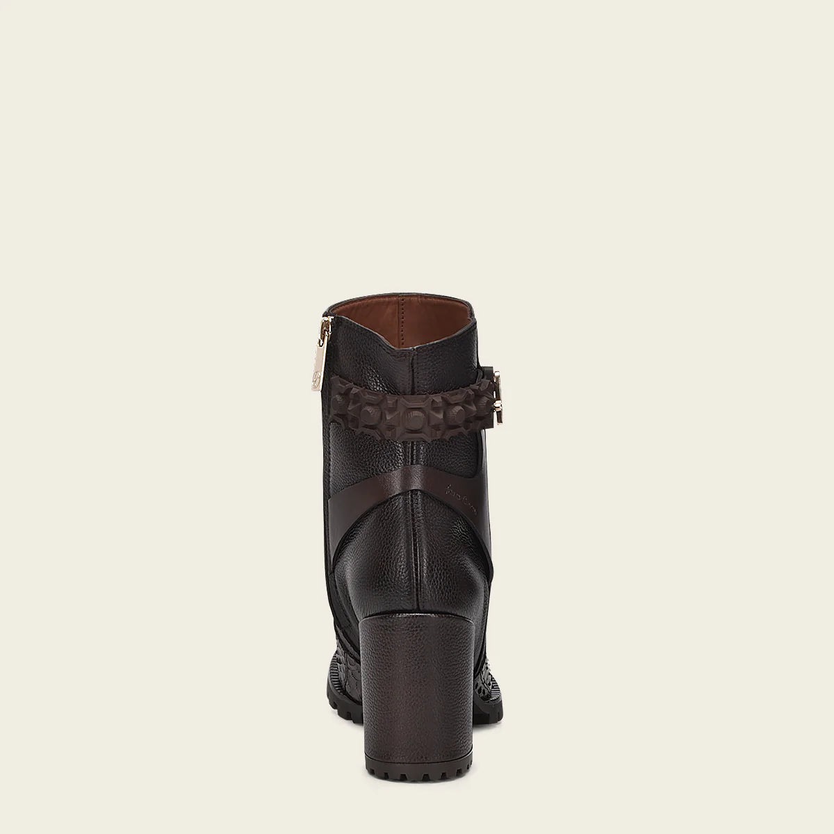 6G0PBRS- Cuadra brown python skin ankle boots for women