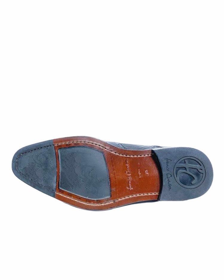 6B0LTBI - Cuadra black dress fashion lizard oxford shoes for men-Kuet.us