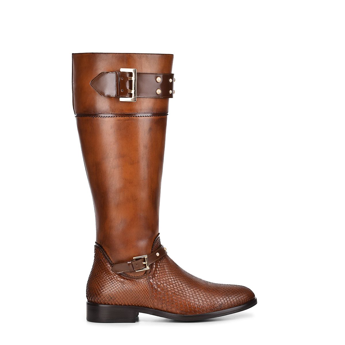 71TPMTV - Cuadra brown casual fashion python boots for women-FRANCO CUADRA-Kuet-Cuadra-Boots