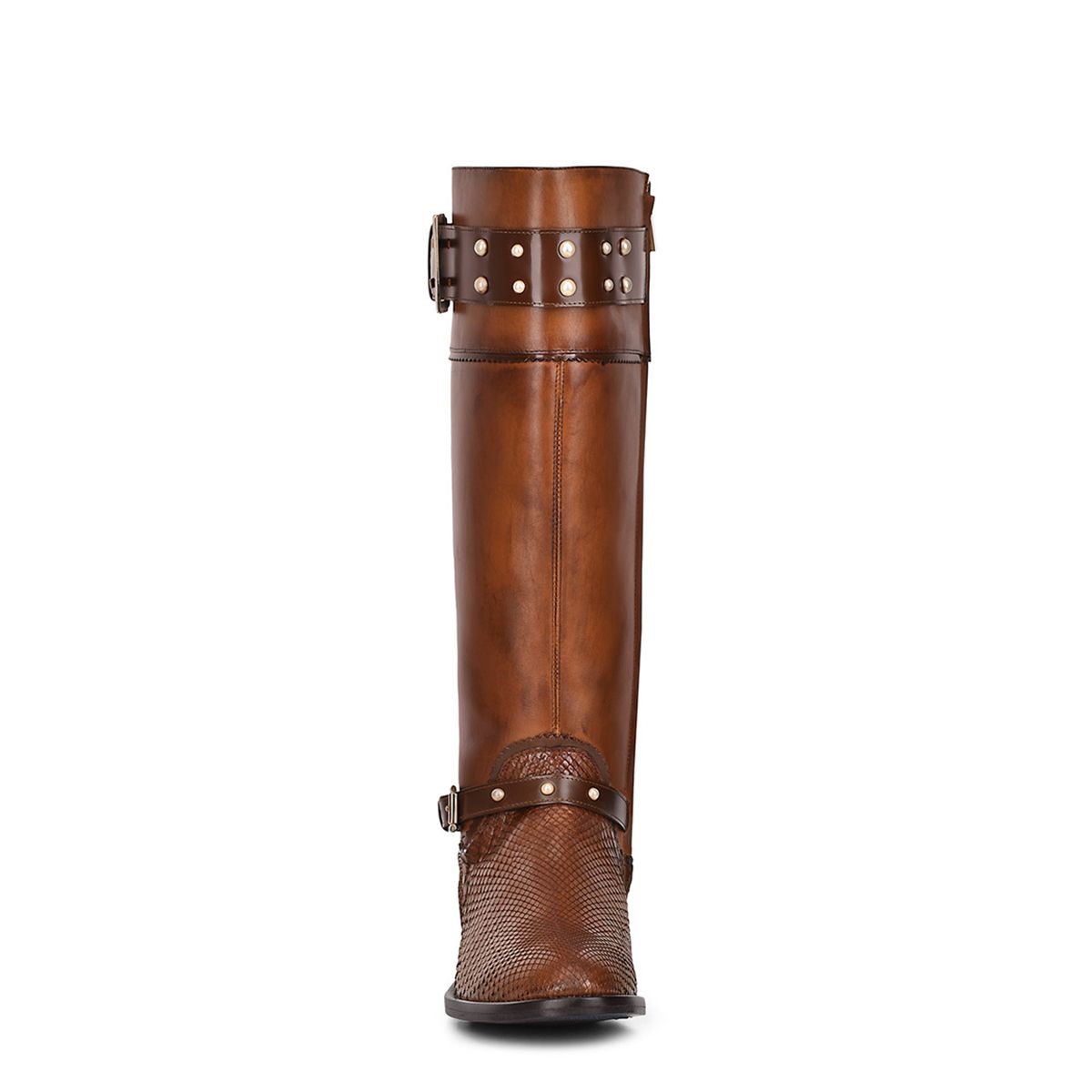 71TPMTV - Cuadra brown casual fashion python boots for women-Kuet.us