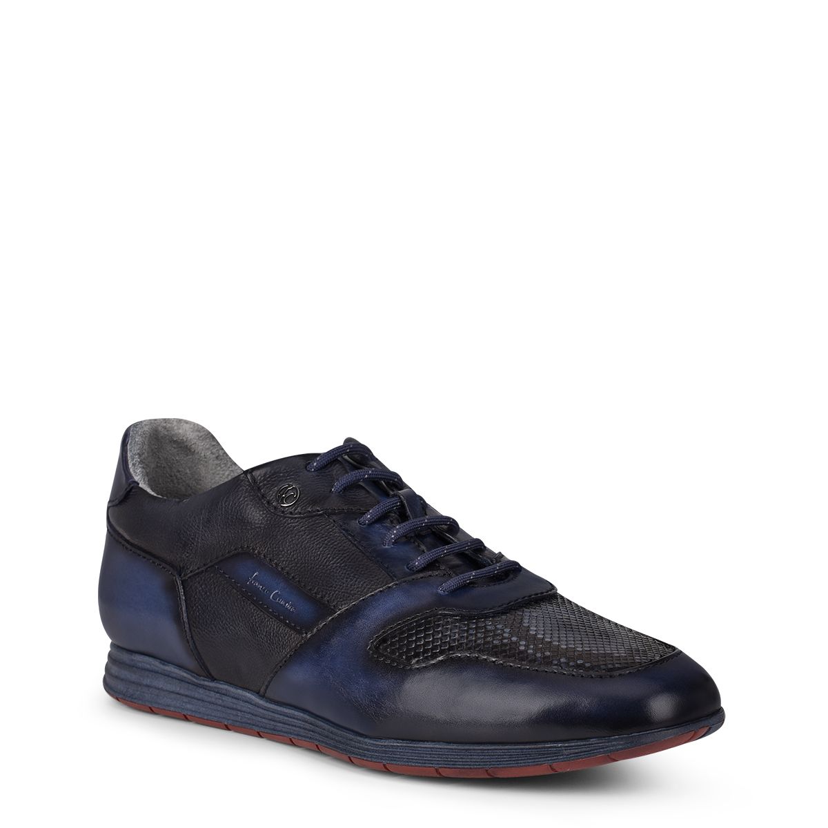 79KPBTV - Cuadra blue casual fashion phyton derby sneakers for men-Kuet.us
