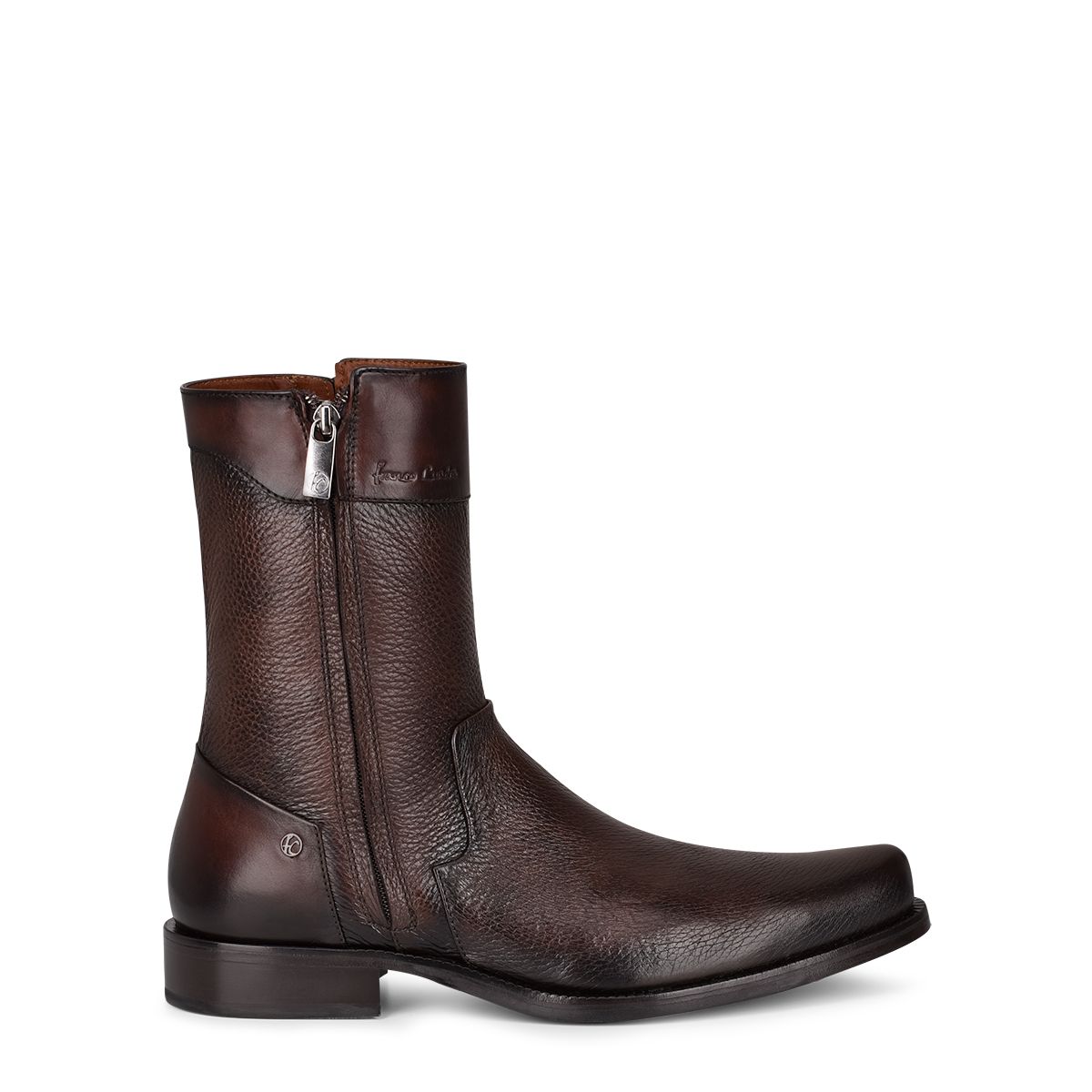 802VNBS - Cuadra brown dress casual deer leather ankle boots for men-FRANCO CUADRA-Kuet-Cuadra-Boots