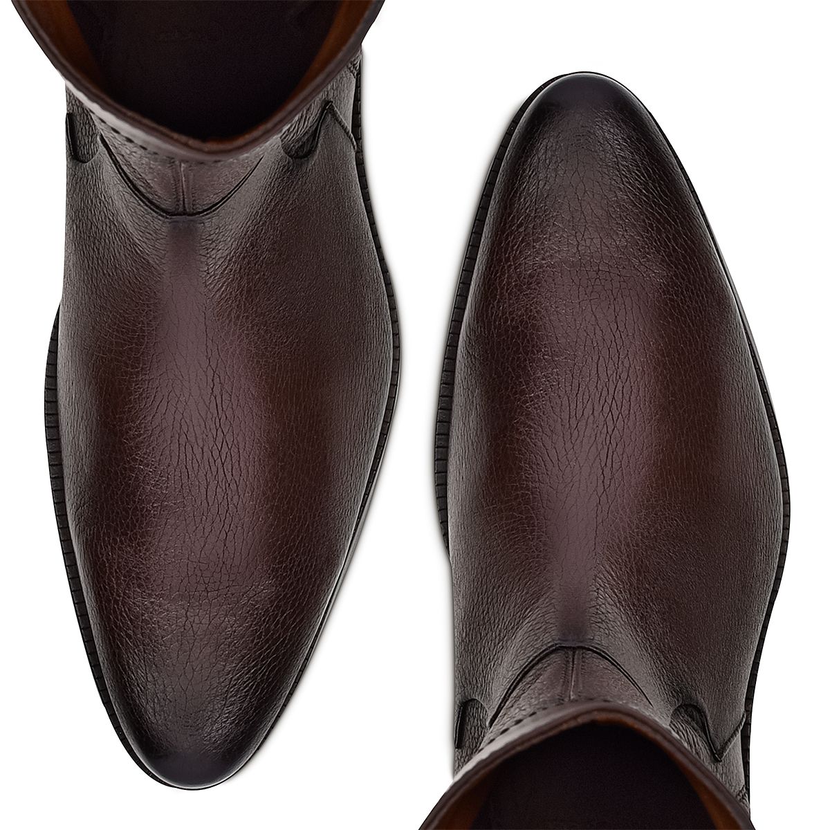 802VNBS - Cuadra brown dress casual deer leather ankle boots for men-FRANCO CUADRA-Kuet-Cuadra-Boots