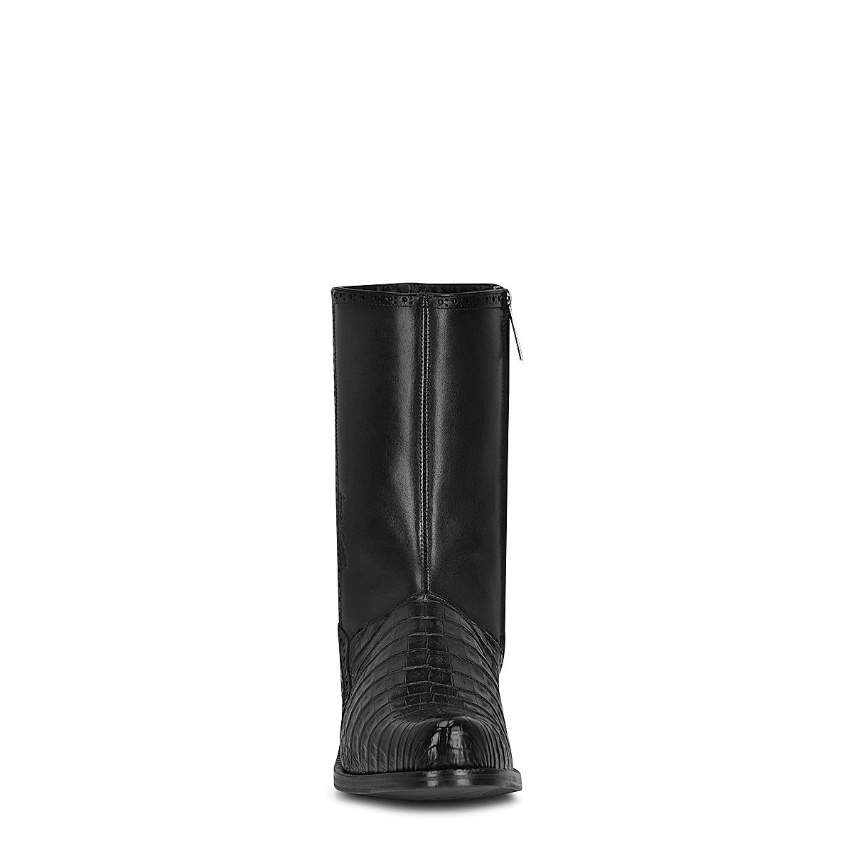 827FWTS - Franco Cuadra black dress casual caiman leather ankle boots for men-Kuet.us