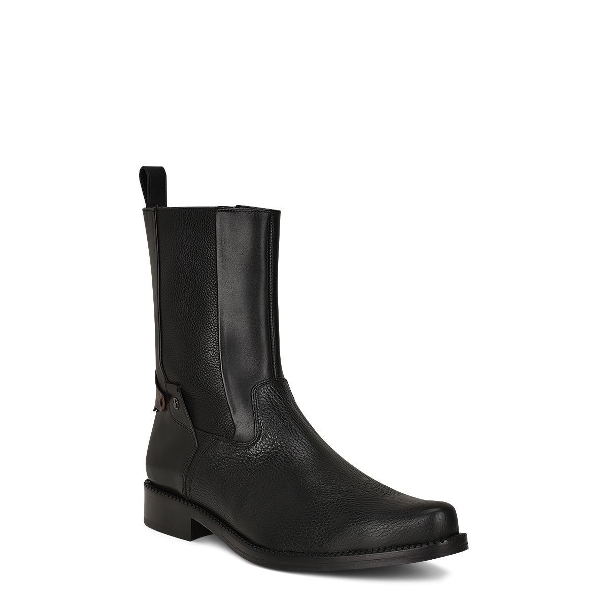 828VNTS - Cuadra Black casual fashion deer leather ankle booties for men-FRANCO CUADRA-Kuet-Cuadra-Boots