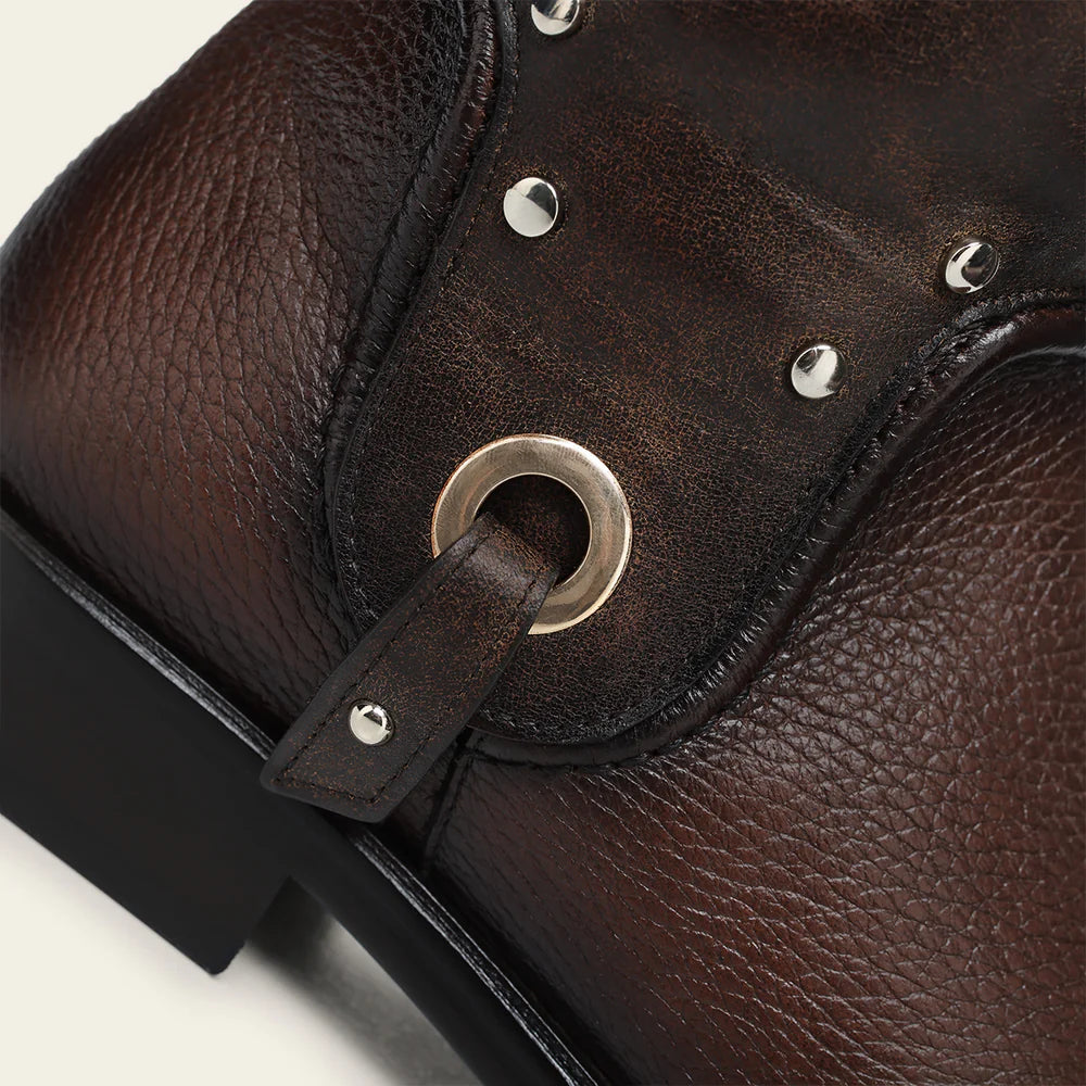 Franco Cuadra brown casual leather riding boots for women.