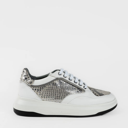 8P2PBPN - Cuadra silver python sneakers for women