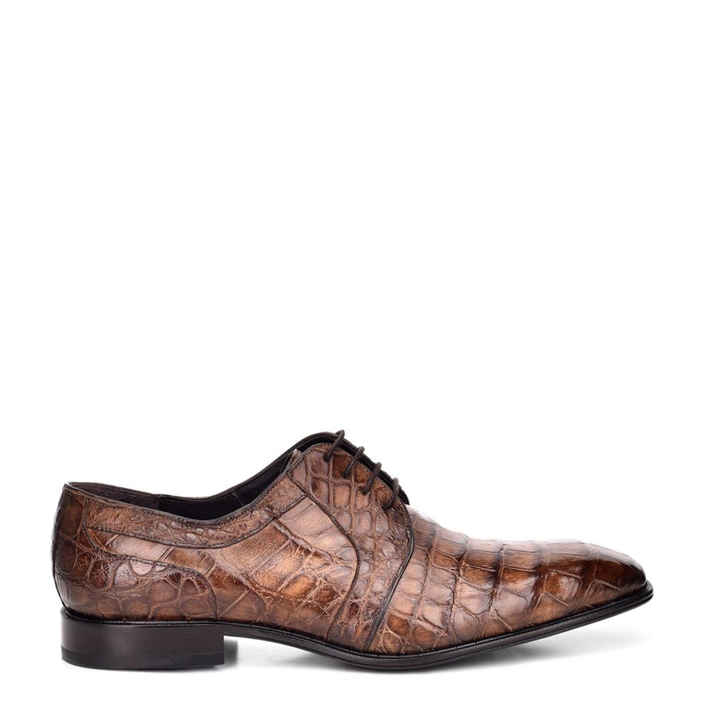 915LPLP - Cuadra maple dress casual alligator leather derby shoes for men-FRANCO CUADRA-Kuet-Cuadra-Boots