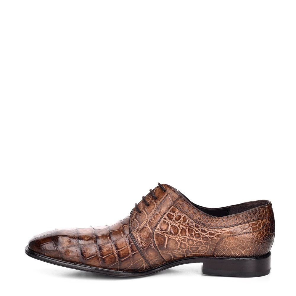 915LPLP - Cuadra maple dress casual alligator leather derby shoes for men-FRANCO CUADRA-Kuet-Cuadra-Boots